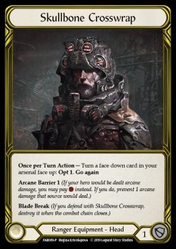 Skullbone Crosswrap (Cold Foil Golden) - FAB Promos