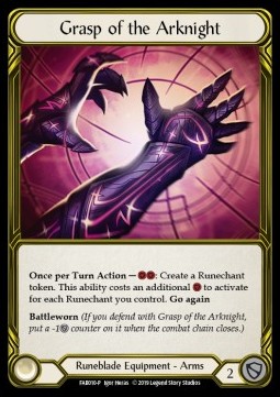 Grasp of the Arknight (Cold Foil Golden) - FAB Promos