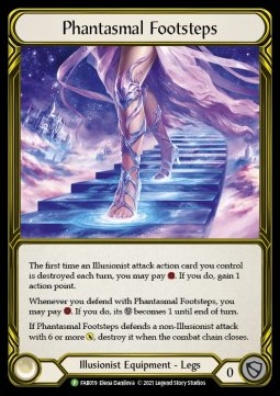 Phantasmal Footsteps (Cold Foil Golden) - FAB Promos