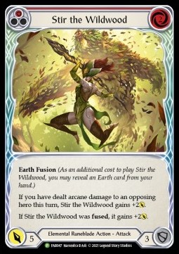 Stir the Wildwood (Red) (Alternate Art Rainbow Foil) - FAB Promos