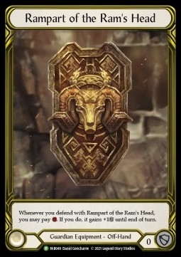Rampart of the Ram's Head (Cold Foil Golden) - FAB Promos