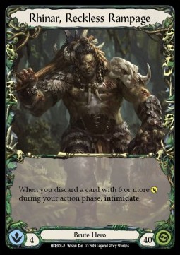 Rhinar, Reckless Rampage (Cold Foil) - Hero Promos
