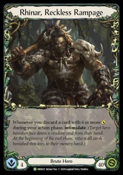 Rhinar, Reckless Rampage (Rainbow Foil) - Hero Promos