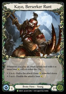 Kayo, Berserker Runt (Cold Foil) - Hero Promos