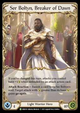 Ser Boltyn, Breaker of Dawn (Rainbow Foil) - Hero Promos