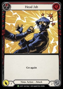 Head Jab (Red) (Rainbow Foil) - LGS Promos