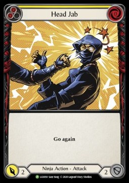 Head Jab (Yellow) (Rainbow Foil) - LGS Promos