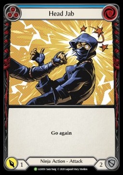 Head Jab (Blue) (Rainbow Foil) - LGS Promos