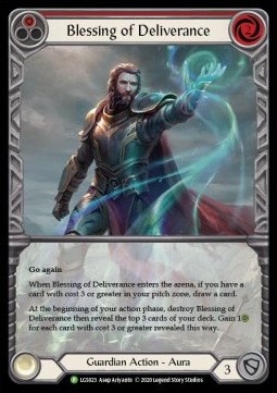Blessing of Deliverance (Red) (Rainbow Foil) - LGS Promos
