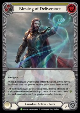 Blessing of Deliverance (Yellow) (Rainbow Foil) - LGS Promos