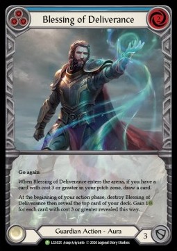 Blessing of Deliverance (Blue) (Rainbow Foil) - LGS Promos