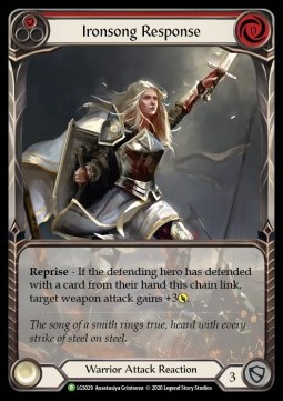 Ironsong Response (Red) (Rainbow Foil) - LGS Promos