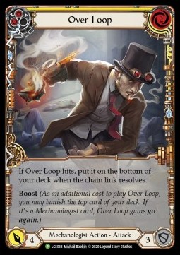 Over Loop (Yellow) (Rainbow Foil) - LGS Promos