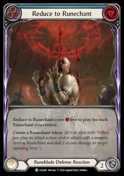 Reduce to Runechant (Blue) (Rainbow Foil) - LGS Promos