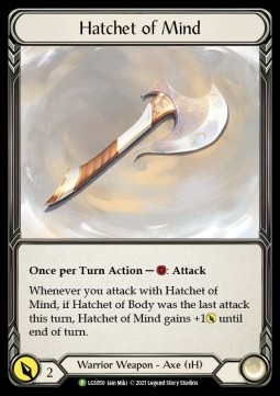 Hatchet of Mind (Cold Foil) - LGS Promos