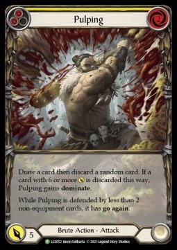 Pulping (Yellow) (Extended Art Rainbow Foil) - LGS Promos