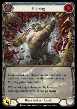 Pulping (Blue) (Extended Art Rainbow Foil) - LGS Promos