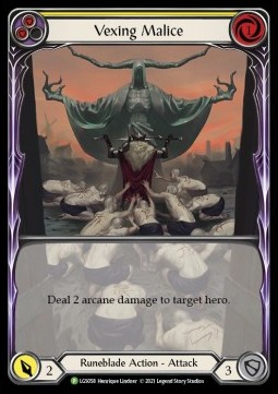 Vexing Malice (Yellow) (Extended Art Rainbow Foil) - LGS Promos