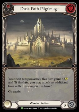 Dusk Path Pilgrimage (Red) (Extended Art Rainbow Foil) - LGS Promos