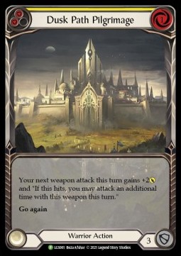 Dusk Path Pilgrimage (Yellow) (Extended Art Rainbow Foil) - LGS Promos