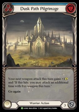 Dusk Path Pilgrimage (Blue) (Extended Art Rainbow Foil) - LGS Promos