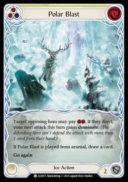 Polar Blast (Yellow) (Extended Art Rainbow Foil) - LGS Promos