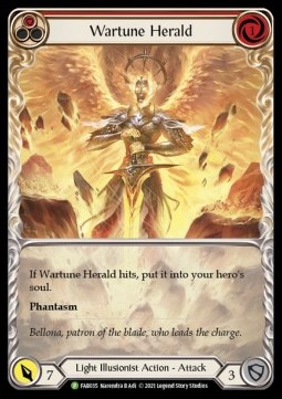 Wartune Herald (Red) (Extended Art Rainbow Foil) - FAB Promos