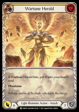 Wartune Herald (Yellow) (Extended Art Rainbow Foil) - FAB Promos