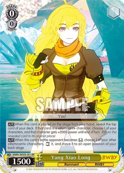 Yang Xiao Long (V.1 - Double Rare) - RWBY