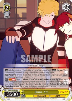 Jaune Arc (V.1 - Rare) - RWBY
