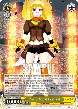 Yang: Vytal Festival (V.1 - Rare) - RWBY