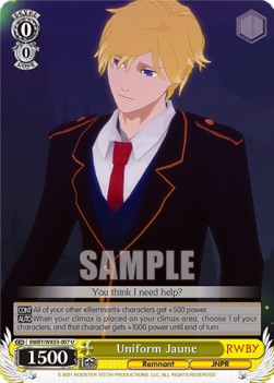 Uniform Jaune - RWBY