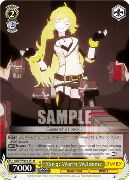 Yang: Warm Welcome - RWBY
