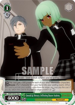 Emerald & Mercury: Infiltrating Beacon Academy - RWBY