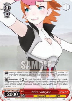 Nora Valkyrie (V.1 - Double Rare) - RWBY