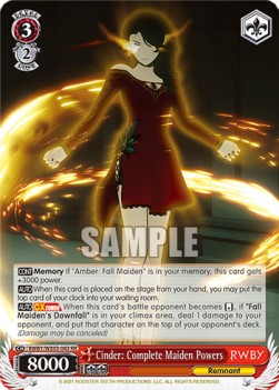 Cinder: Complete Maiden Powers (V.1 - Double Rare) - RWBY