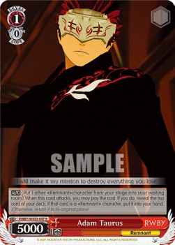 Adam Taurus (V.1 - Rare) - RWBY
