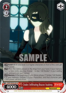 Cinder: Infiltrating Beacon Academy (V.1 - Rare) - RWBY