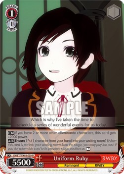 Uniform Ruby - RWBY