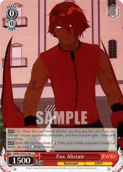 Fox Alistair - RWBY