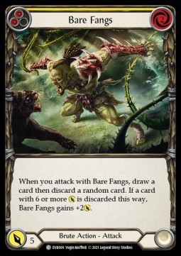 Bare Fangs (Yellow) (Rainbow Foil) - Everfest - First