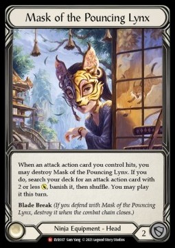 Mask of the Pouncing Lynx (Regular) - Everfest - First