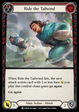 Ride the Tailwind (Red) (Rainbow Foil) - Everfest - First