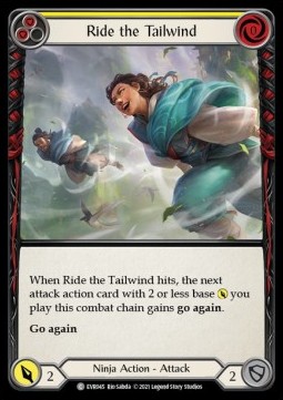 Ride the Tailwind (Yellow) (Rainbow Foil) - Everfest - First