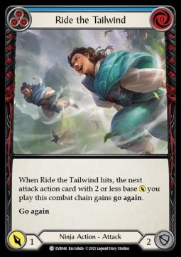 Ride the Tailwind (Blue) (Rainbow Foil) - Everfest - First