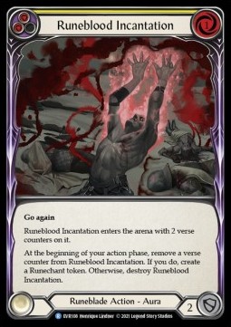 Runeblood Incantation (Yellow) (Regular) - Everfest - First