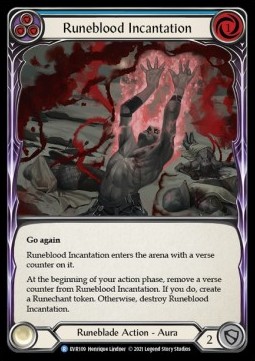Runeblood Incantation (Blue) (Regular) - Everfest - First