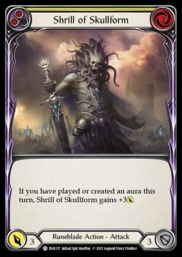 Shrill of Skullform (Yellow) (Rainbow Foil) - Everfest - First