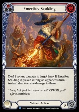 Emeritus Scolding (Red) (Regular) - Everfest - First