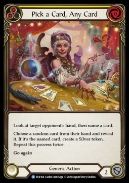 Pick a Card, Any Card (Yellow) (Regular) - Everfest - First